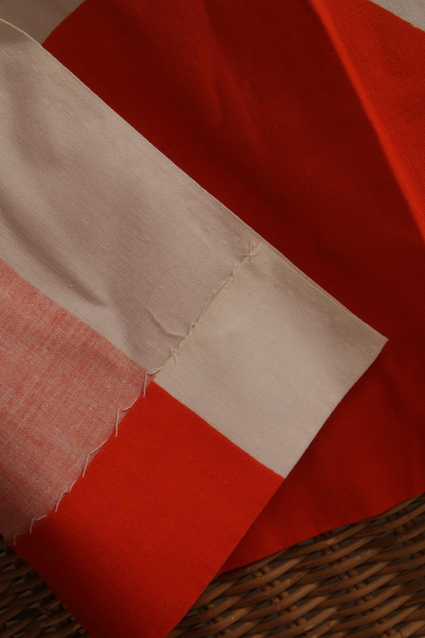 Vintage Marimekko oranssi “Lokki” kangas - Image 5