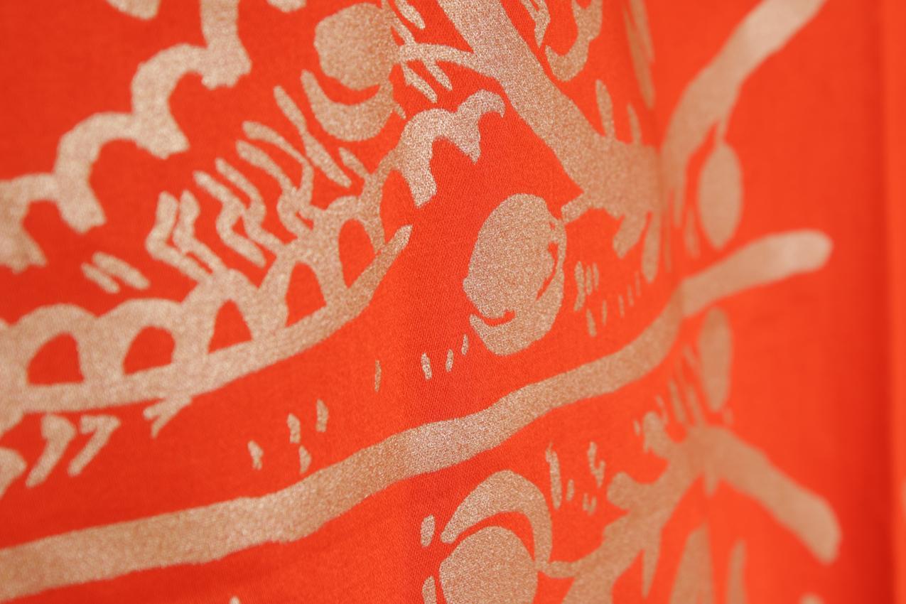 Marimekko Maija Isola puuvillasatiini kangas “Fandango” - Image 3