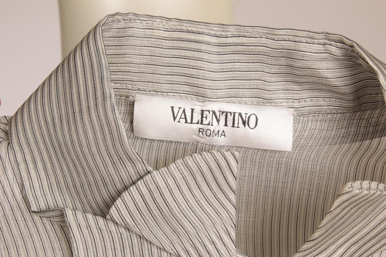 Valentino Roma raidallinen sifonkisilkkipaita M - Image 8