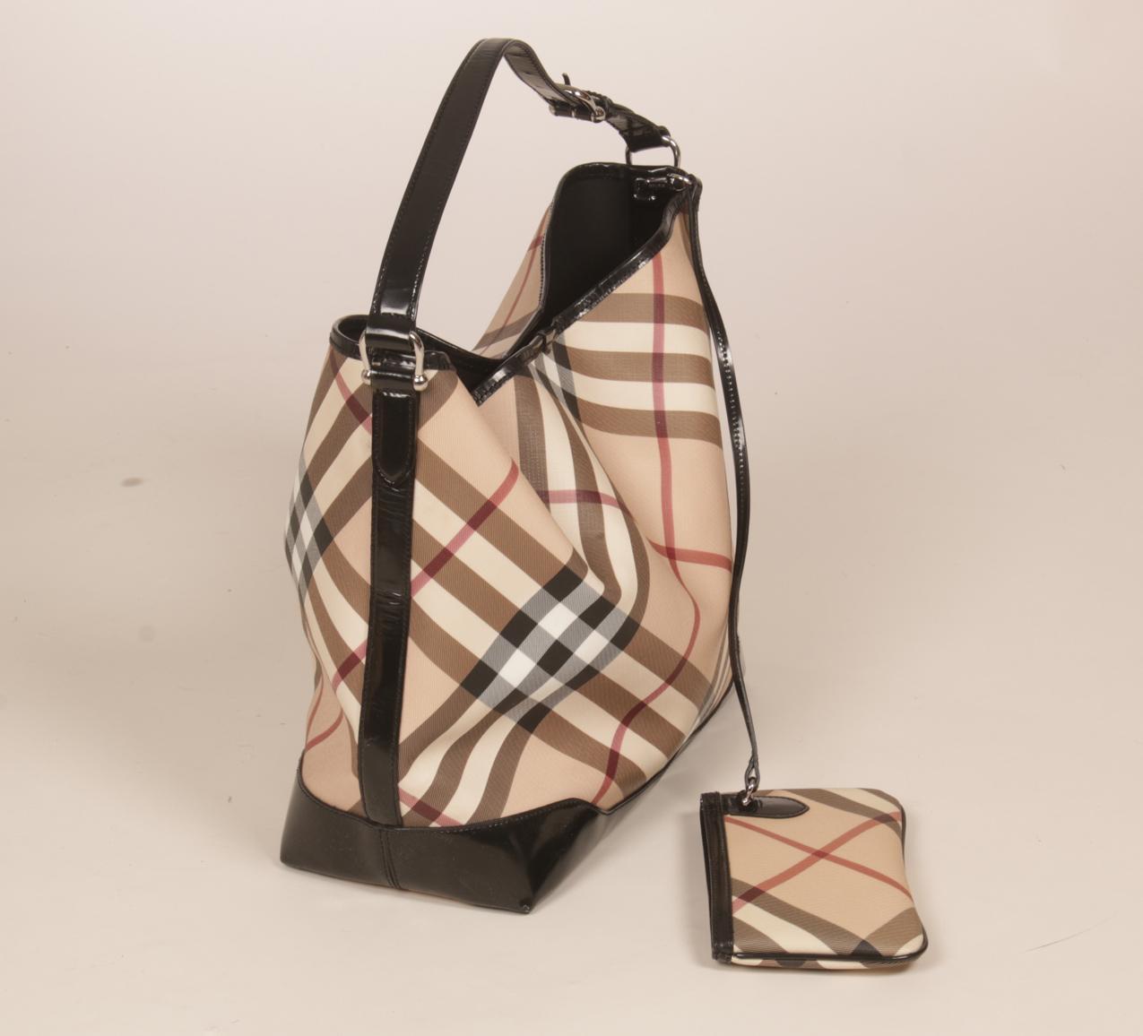 Burberry isokokoinen Olympia Nova Check Hobo laukku ja pussukka - Image 3
