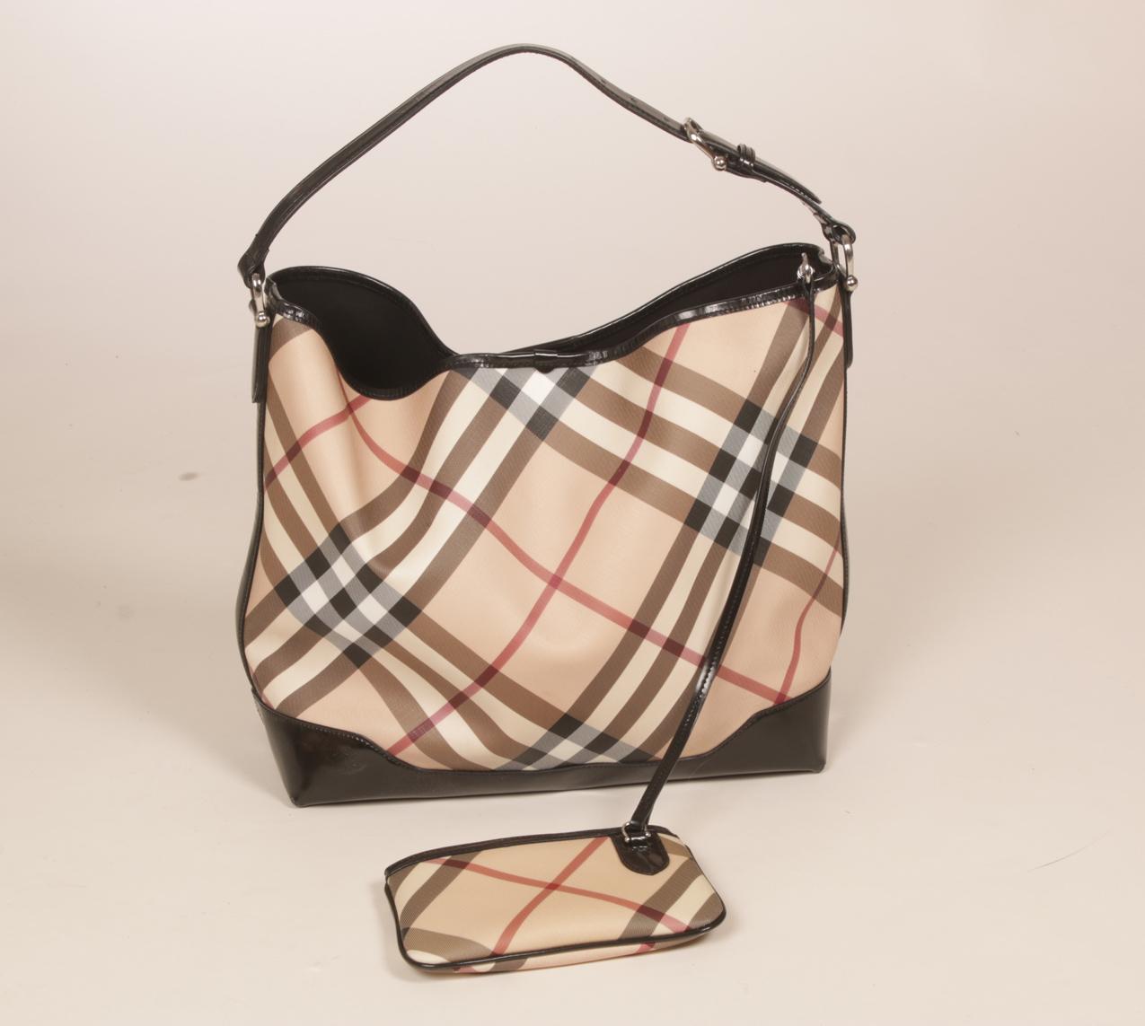 Burberry isokokoinen Olympia Nova Check Hobo laukku ja pussukka - Image 4