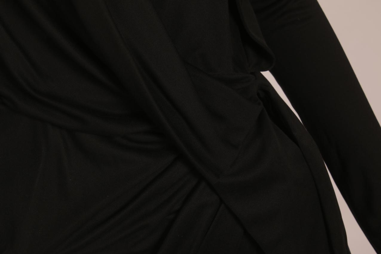 Emilio Pucci musta viskoosi-silkki iltapuku S M - Image 4