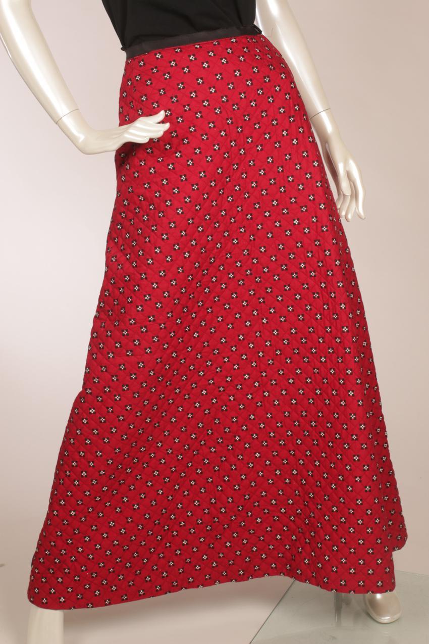 Vintage Marimekko topattu maksihame Liisa Suvanto Wakisaka Katsuji XS - Image 3