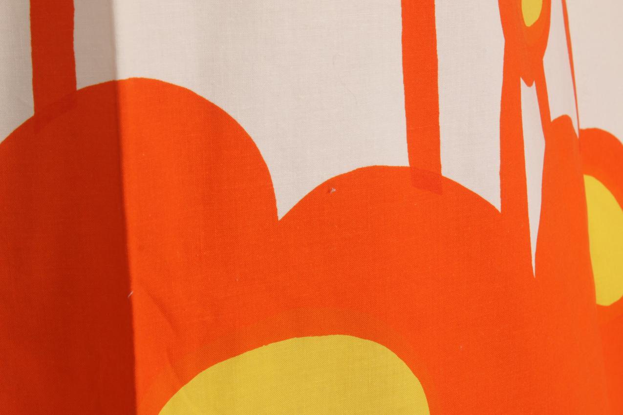 Vintage harvinainen Marimekko Katsuji Wakisaka “Lammet” kangas verho - Image 4