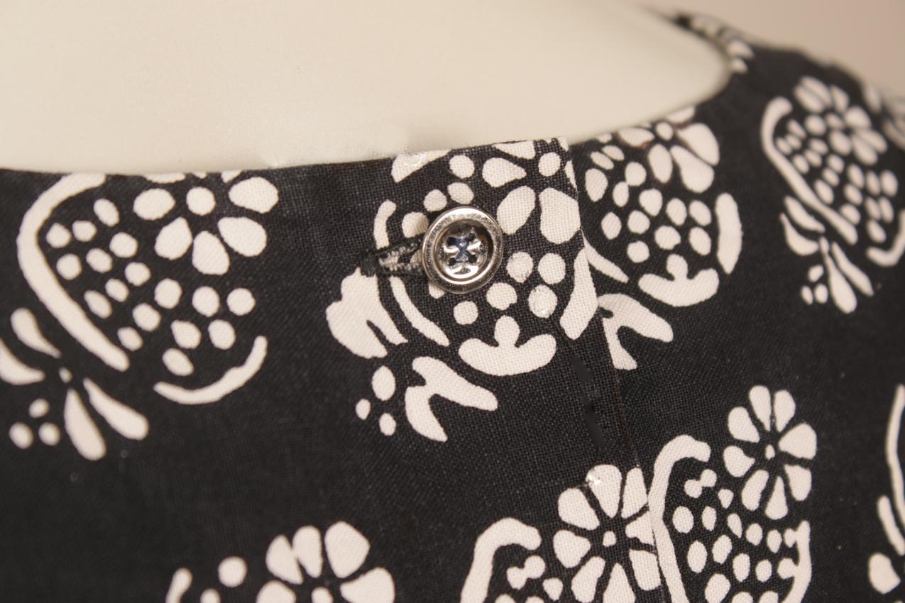 Vintage Marimekko Annikki Rimala mustavalkoinen "Massi" mekko - Image 6
