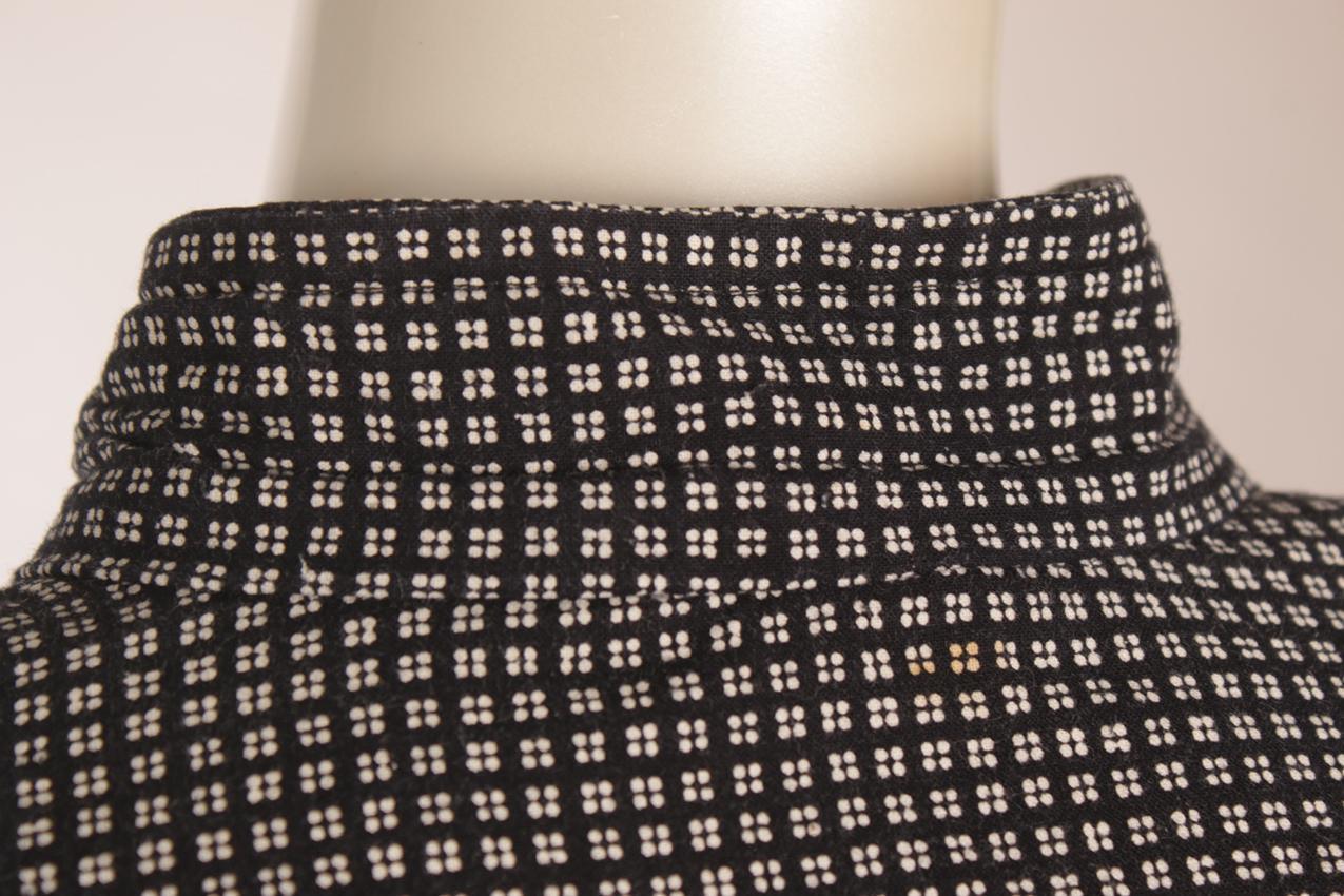 Vintage Vuokko mustavalkoinen takkimekko S - Image 7