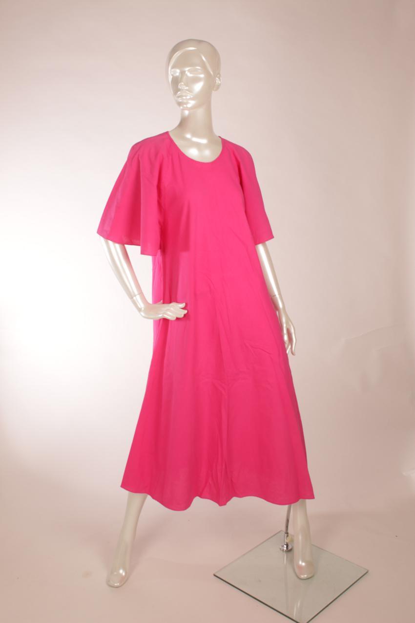 Vintage Vuokko fuksianpunainen mekko XS - Image 2