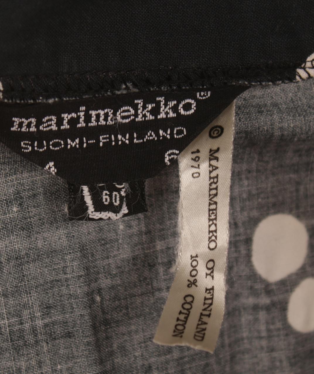 Vintage 70-luku Marimekko Pentti Rinta “Äänne” -mekko Käpälä XS - Image 9