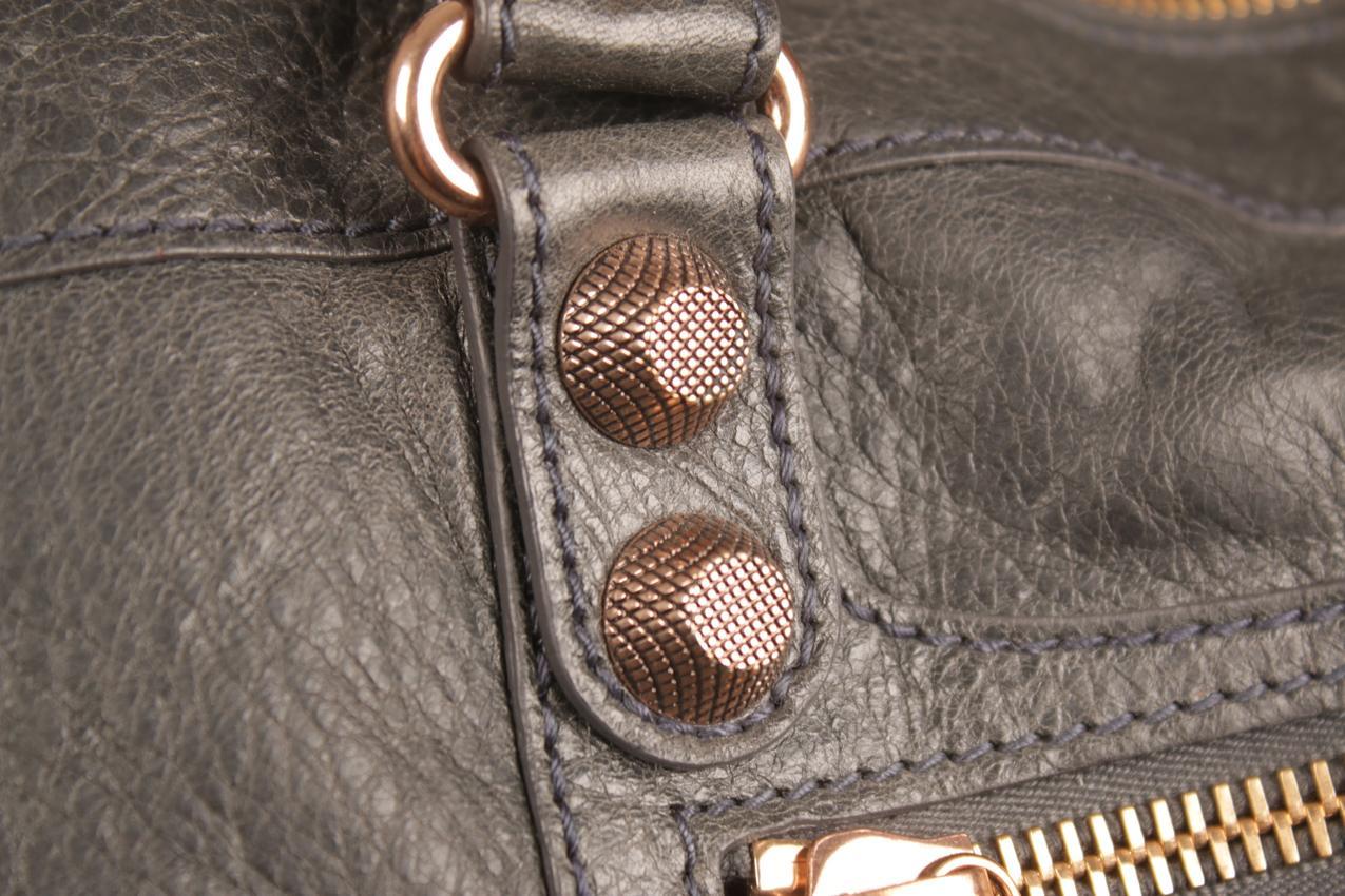 Balenciaga Agneau antrasiitti nahkainen Giant 12 ruusukulta Work tote laukku - Image 11