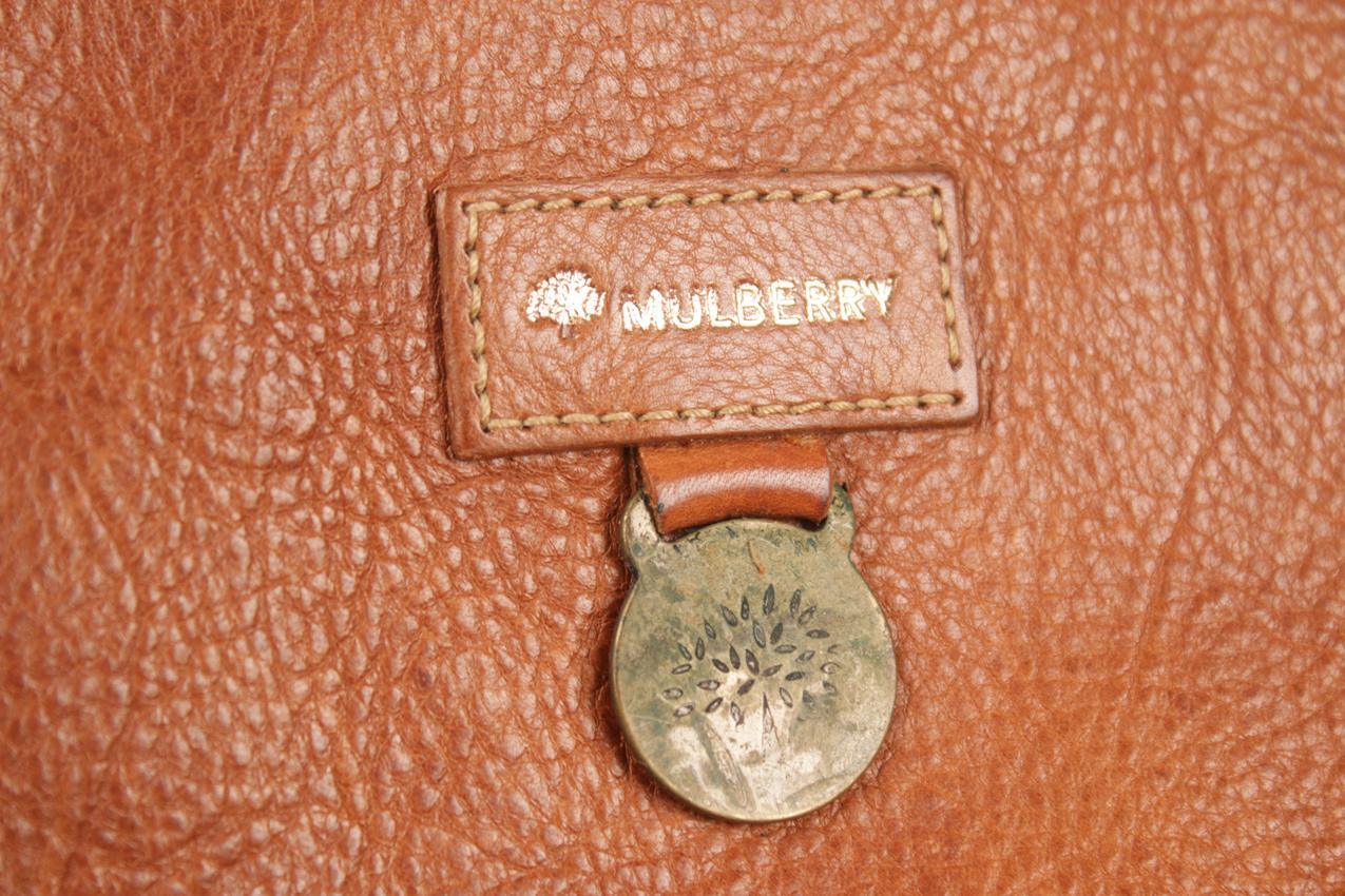 Mulberry vintage Roxanne ruskea nahkalaukku - Image 18
