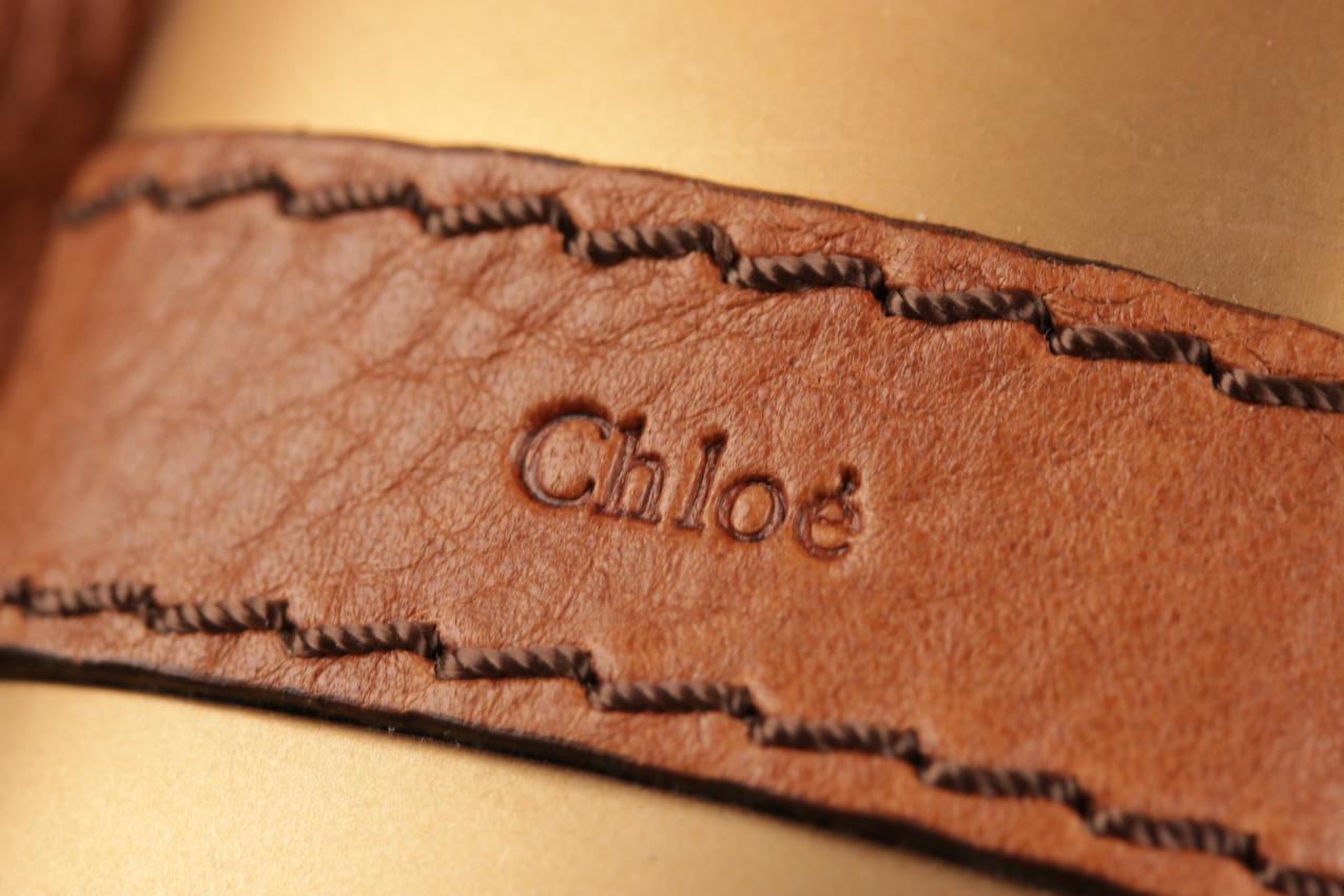 Chloe pieni ruskea nahkainen olkalaukku - Image 12