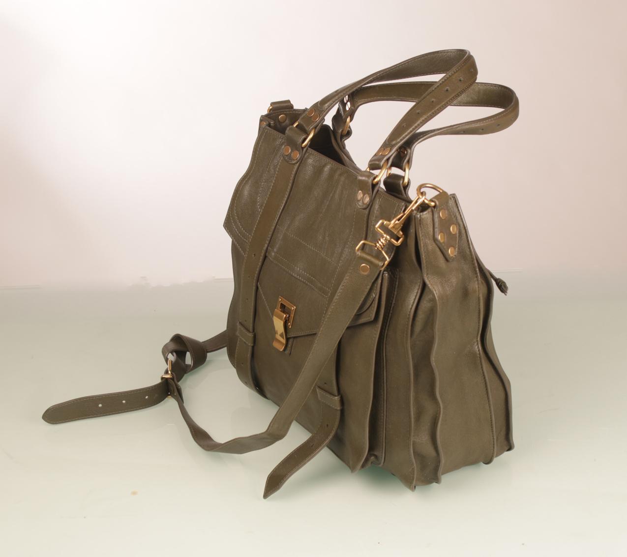 Proenza Schouler vihreä nahkainen Ps1 tote olkalaukku - Image 3