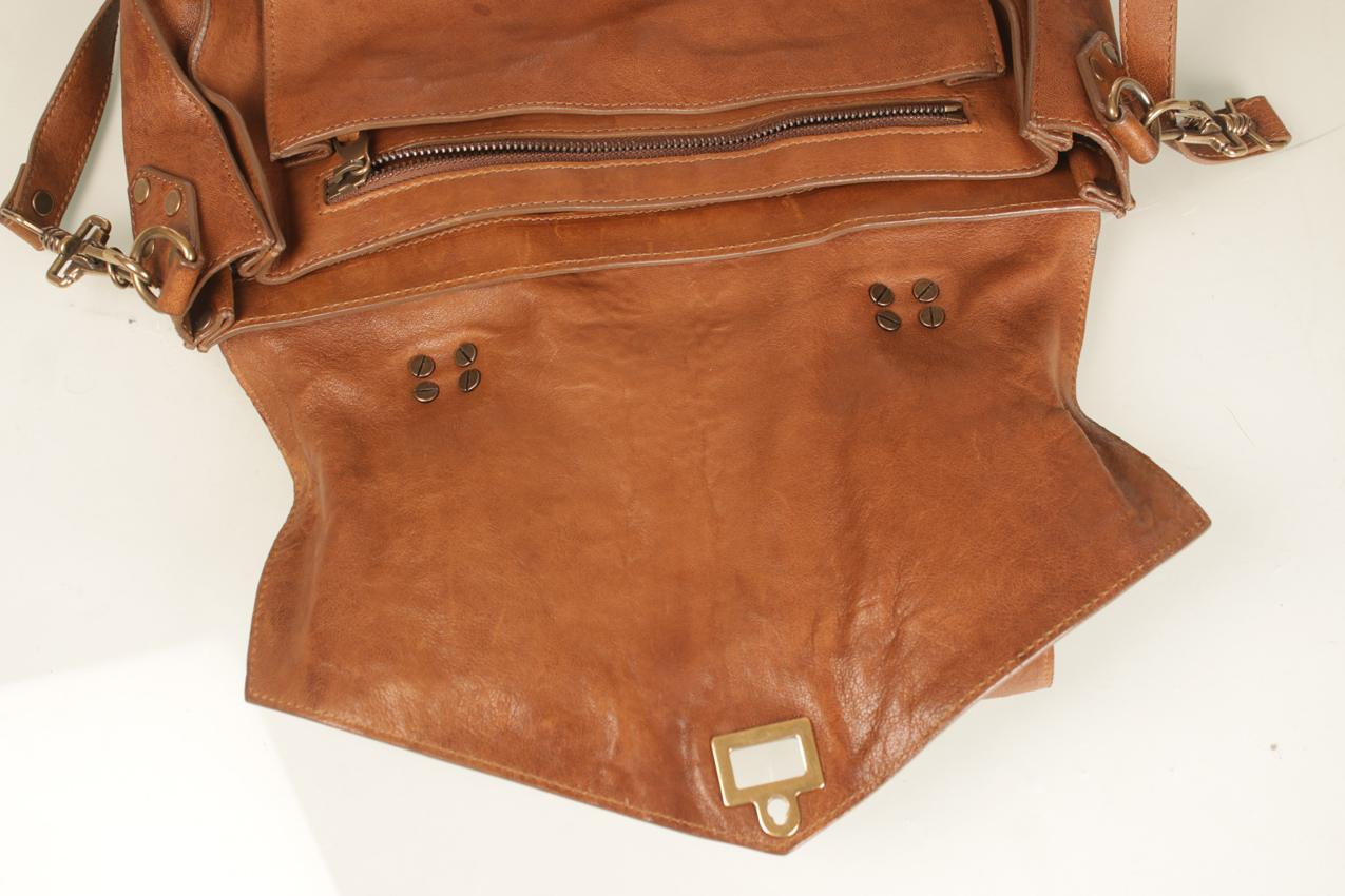 Proenza Schouler ruskea pieni nahkainen Ps1 tote olkalaukku - Image 17