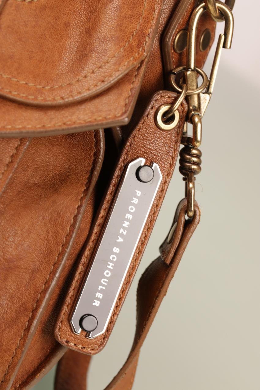 Proenza Schouler ruskea pieni nahkainen Ps1 tote olkalaukku - Image 7