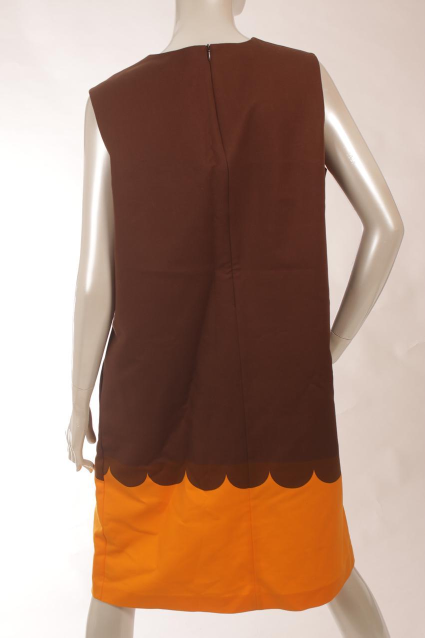 Marimekko ruskea-oranssi "Raila" mekko 44 - Image 7