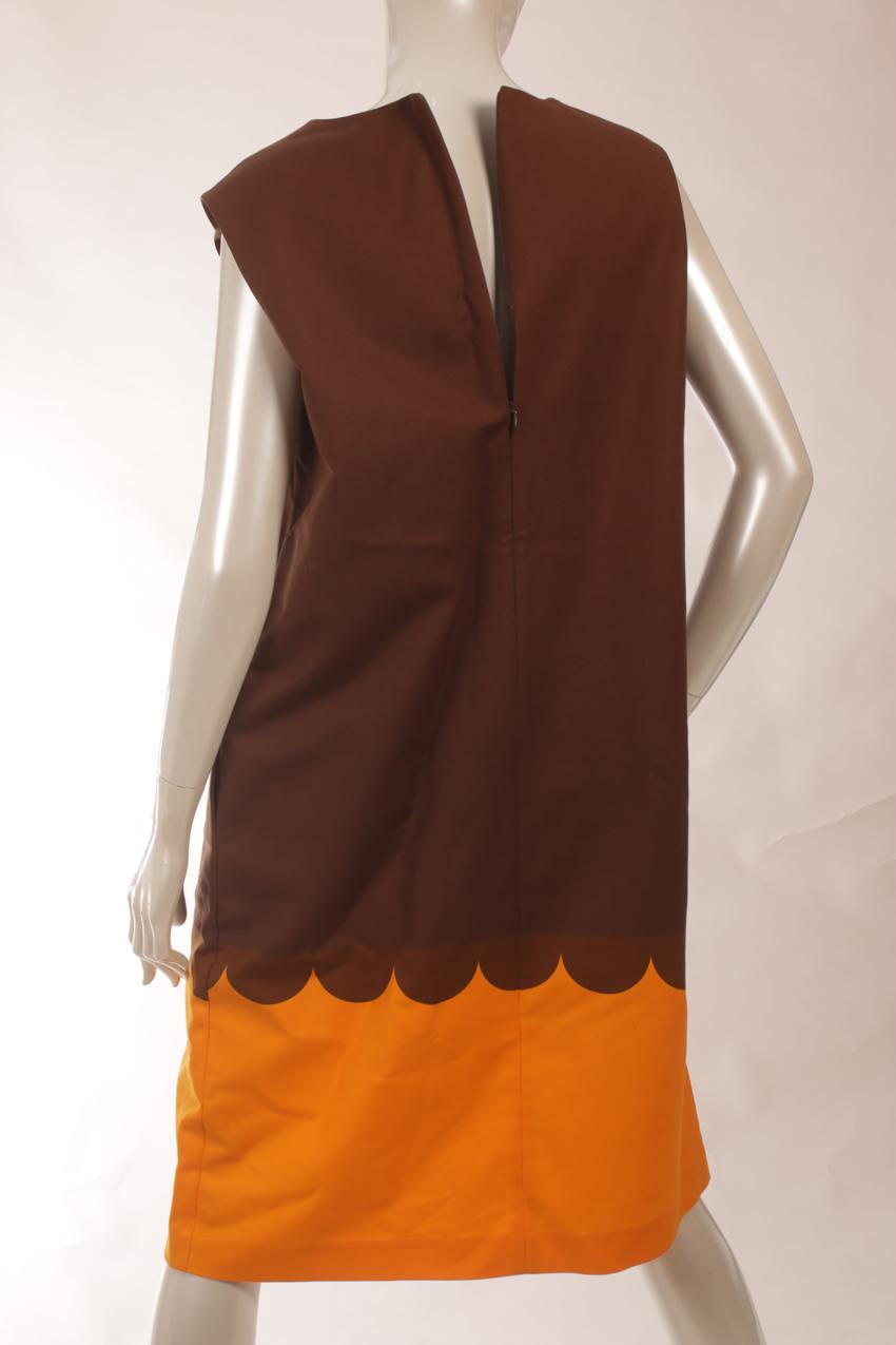 Marimekko ruskea-oranssi "Raila" mekko 44 - Image 8