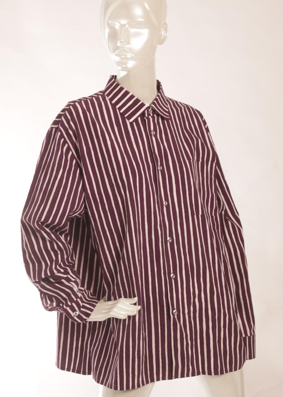 Marimekko burgundy Jokapoika shirt XL - Image 2