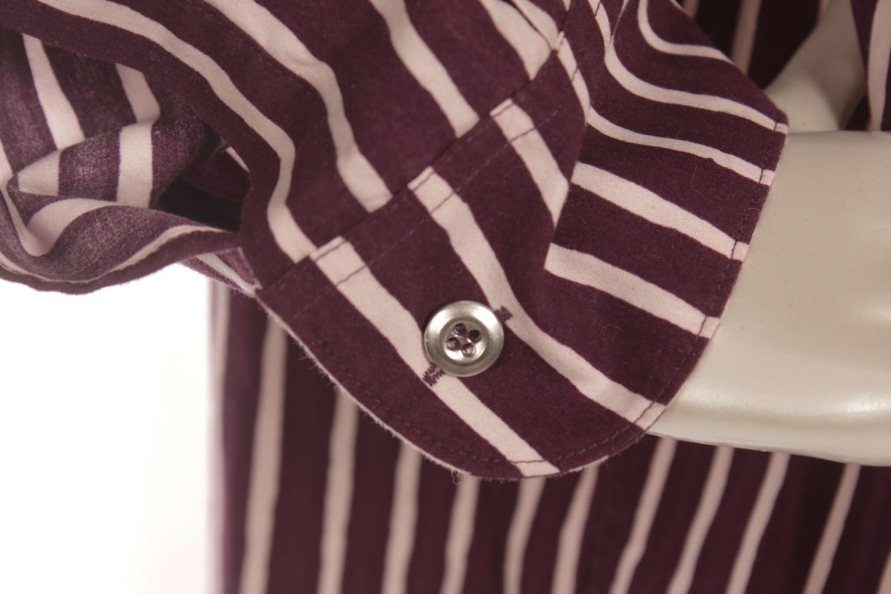 Marimekko burgundy Jokapoika shirt XL - Image 4