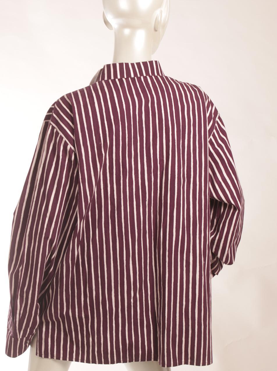 Marimekko burgundy Jokapoika shirt XL - Image 6