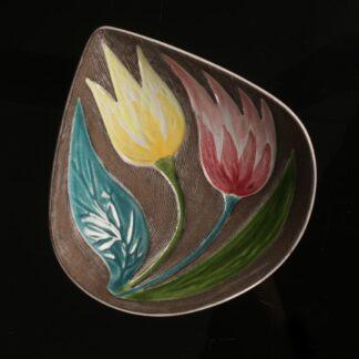 Vintage Upsala-Ekeby Mari Simmulson small tulip ceramic bowl