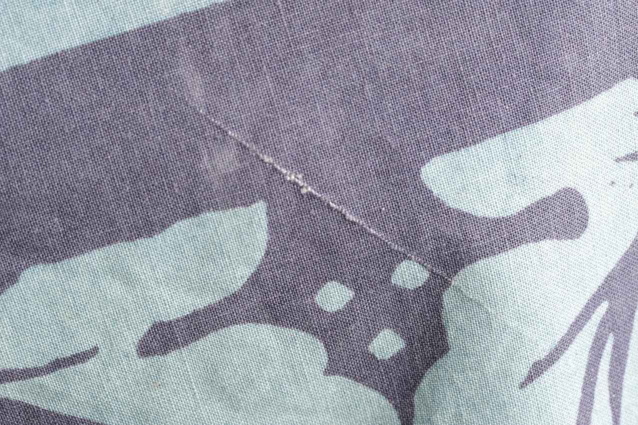 Vintage Marimekko Maritextil Maija Isola sininen“Fandango” kangas - Image 5