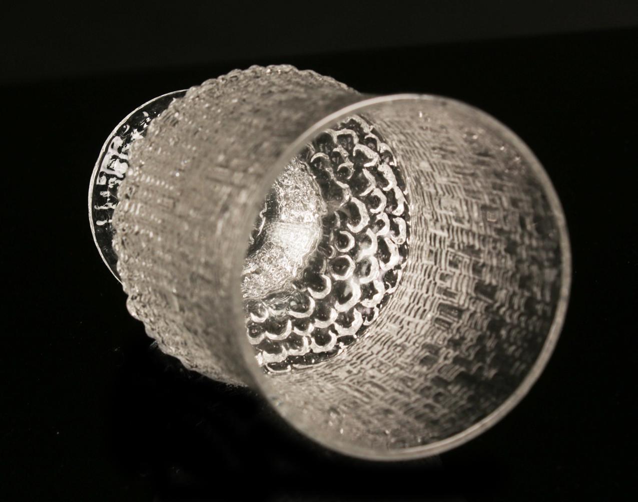 Vintage Iittala Tapio Wirkkala Ultima Thule neljä olutlasia - Image 4