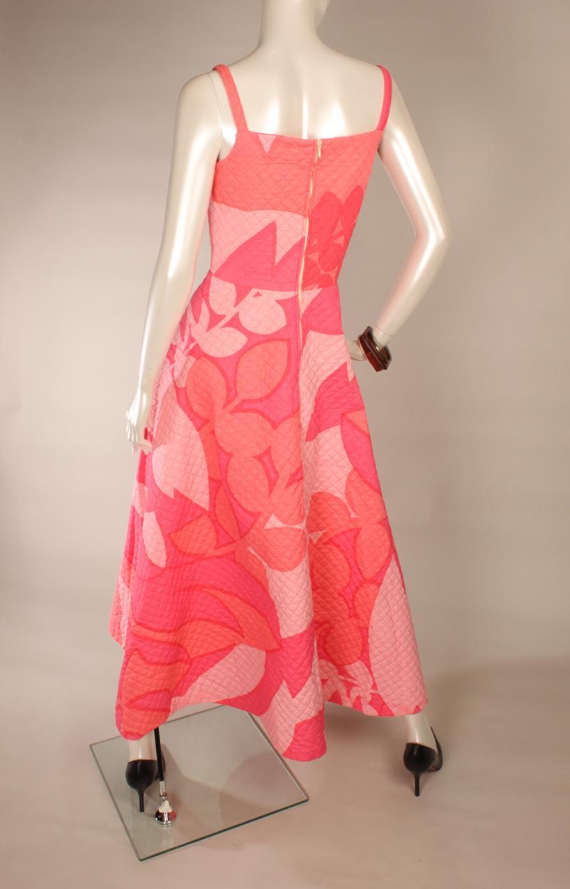 Vintage Marimekko Liisa Suvanto vaaleanpunainen “Marenki” iltapuku L - Image 5