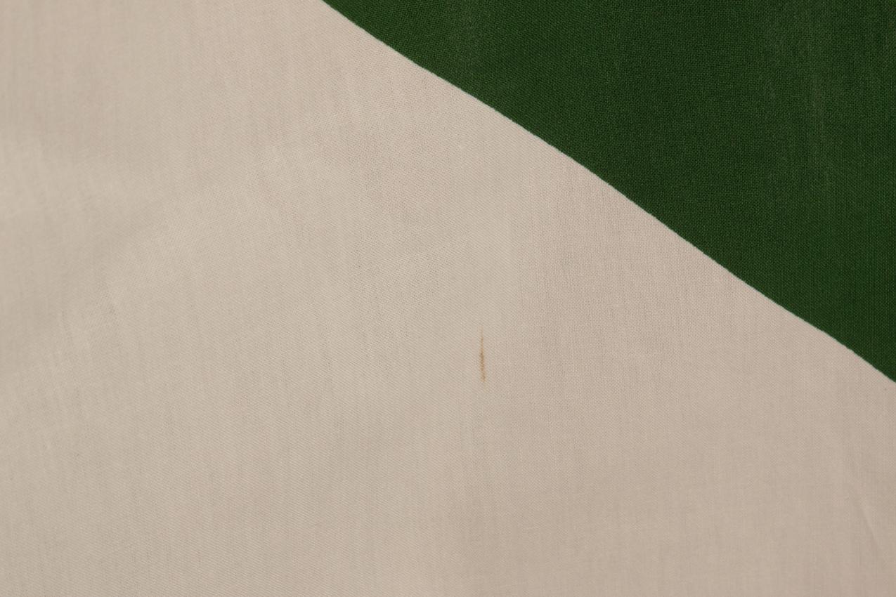 Vintage Marimekko valkovihreä “Raita” kangas - Image 3
