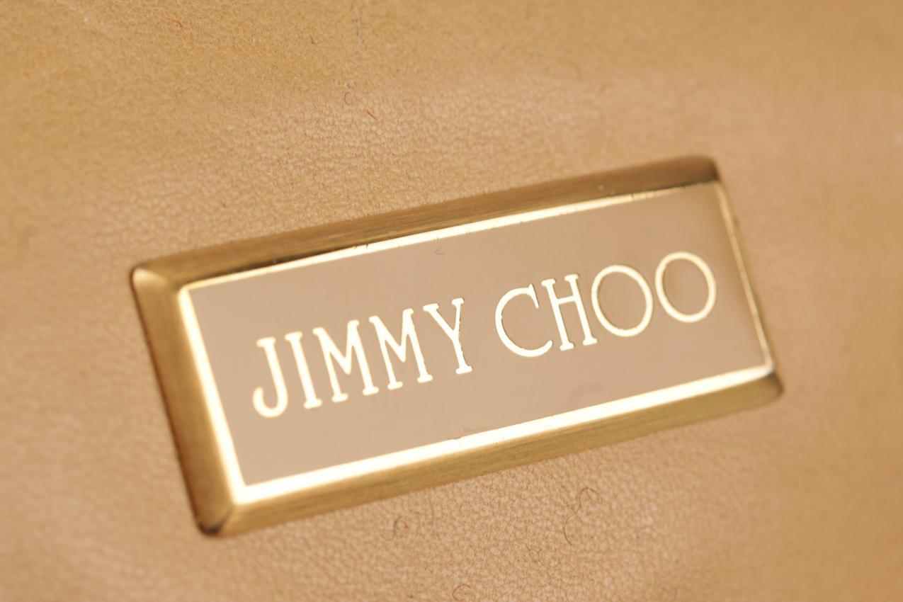 Jimmy Choo kermanvaalea clutch nahkalaukku - Image 4