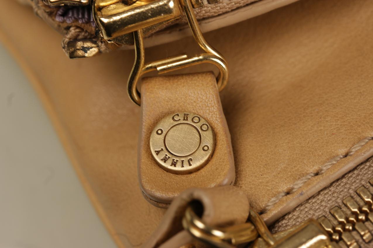 Jimmy Choo kermanvaalea clutch nahkalaukku - Image 7