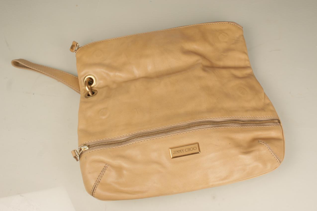 Jimmy Choo kermanvaalea clutch nahkalaukku - Image 8