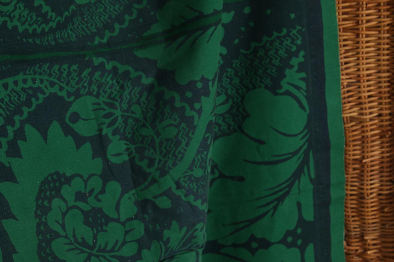 Vintage Marimekko Maija Isola vihreä “Fandango” kangas - Image 3