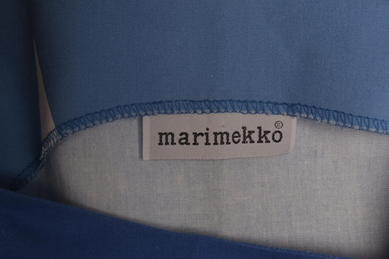 Vintage Marimekko sininen “Unikko” maksimekko M - Image 6