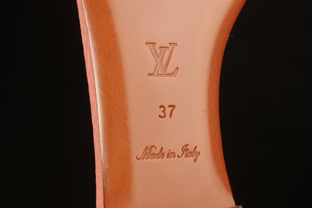 Louis Vuitton pinkit Tropical Bloom nahkasandaalit 37 - Image 8