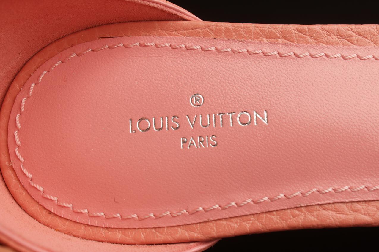 Louis Vuitton pinkit Tropical Bloom nahkasandaalit 37 - Image 9