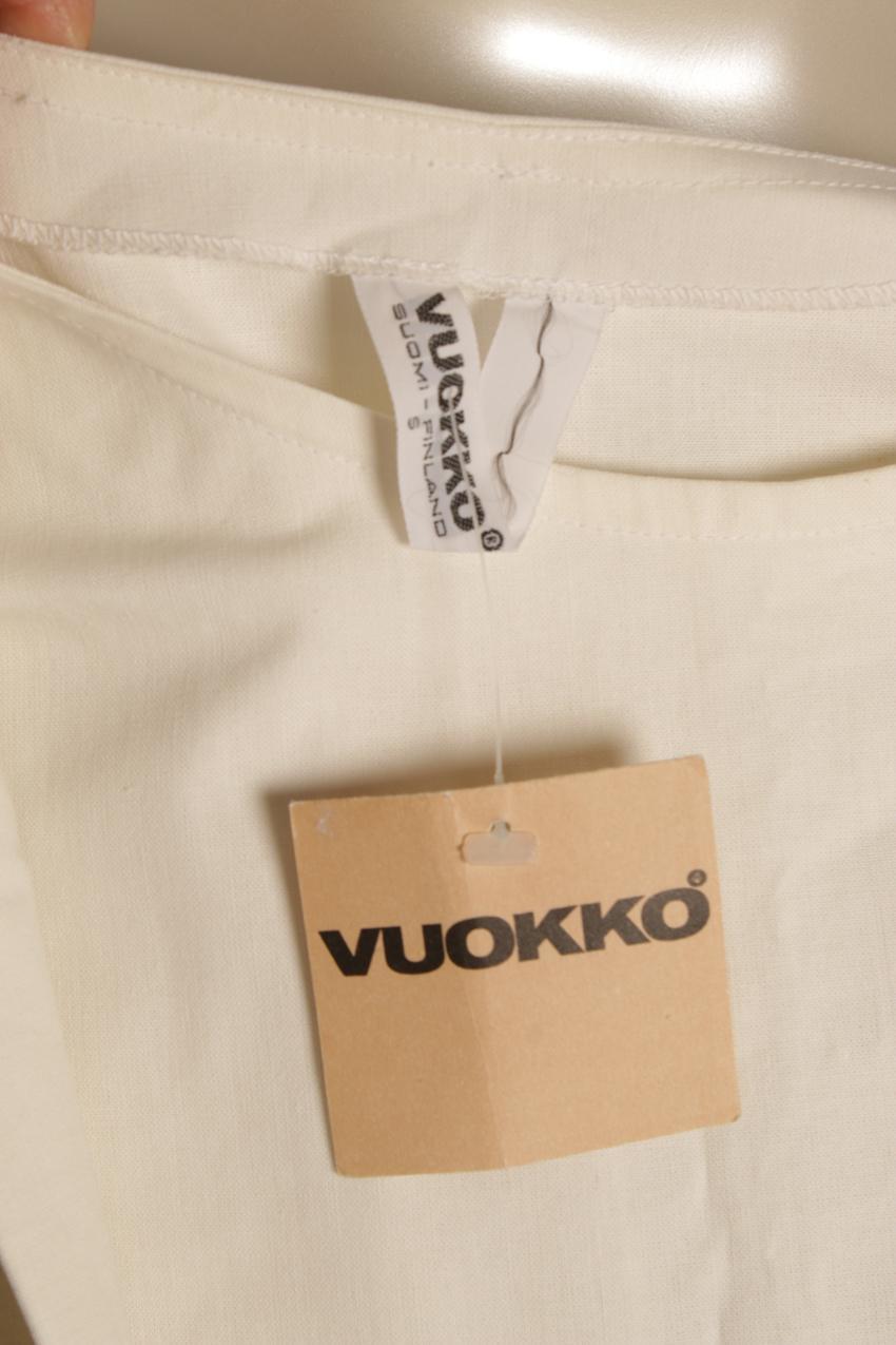 Vuokko harmaavalkoinen abstrakti kuvioinen mekko S - Image 7