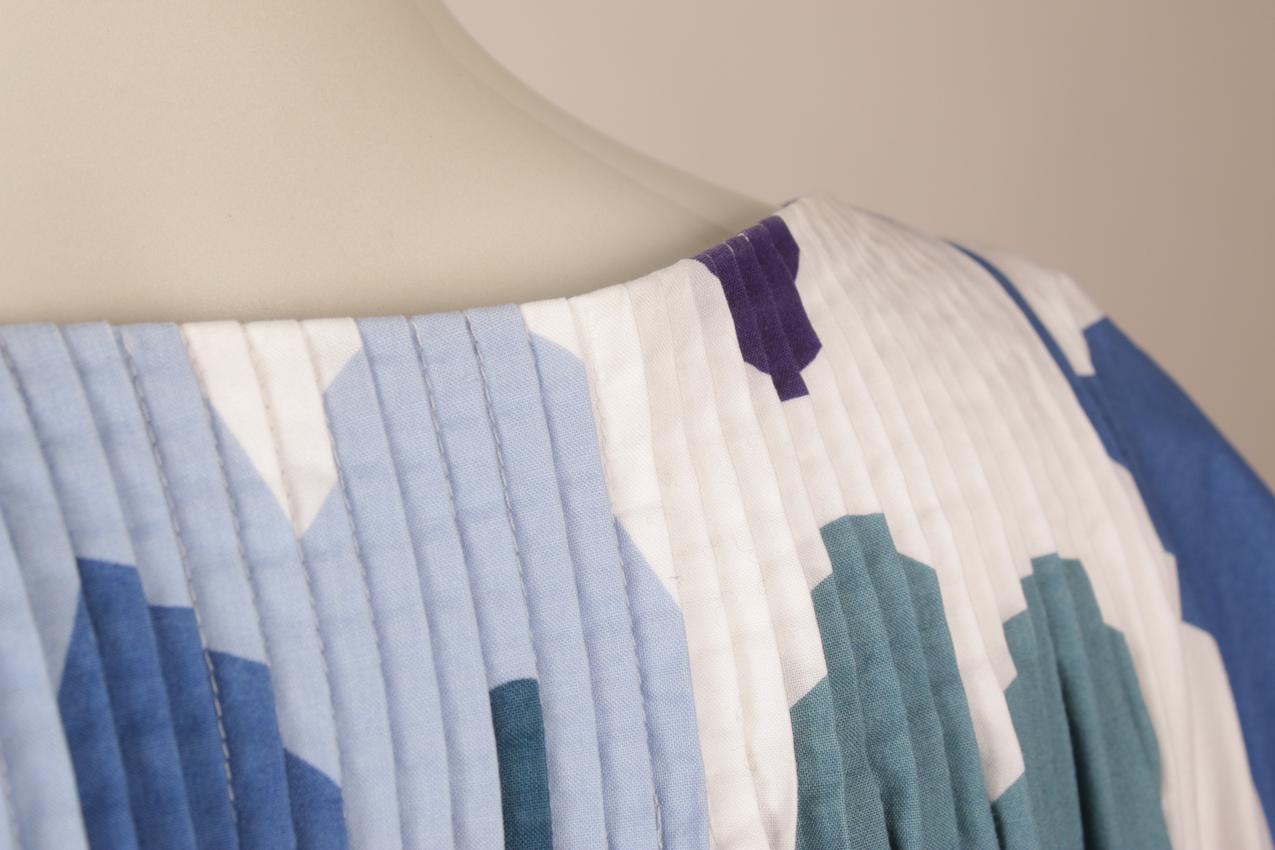 Vintage Marimekko Pentti Rinta “Koreilu” sinivalkoinen mekko M - Image 6