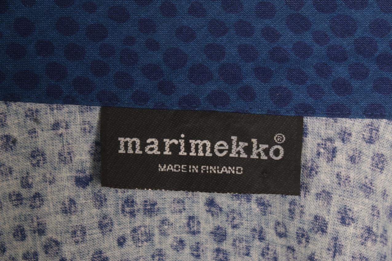 Vintage Marimekko Vuokko Nurmesniemi sininen “Pirput Parput” paitamekko M - Image 11