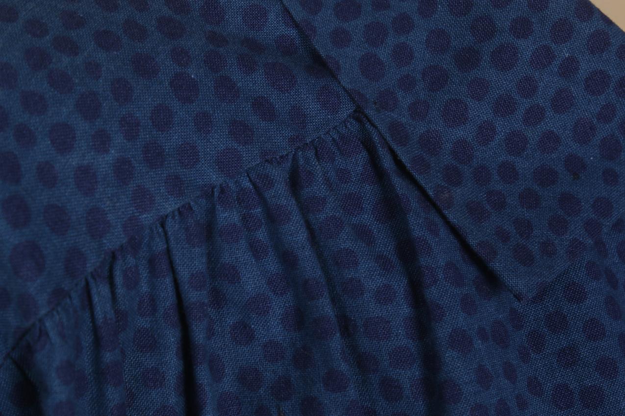 Vintage Marimekko Vuokko Nurmesniemi sininen “Pirput Parput” paitamekko M - Image 7