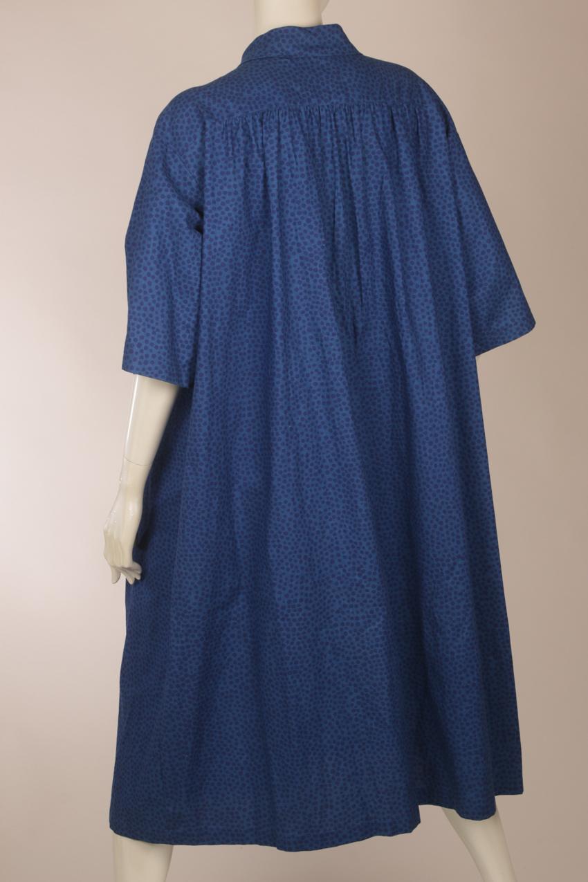Vintage Marimekko Vuokko Nurmesniemi sininen “Pirput Parput” paitamekko M - Image 8