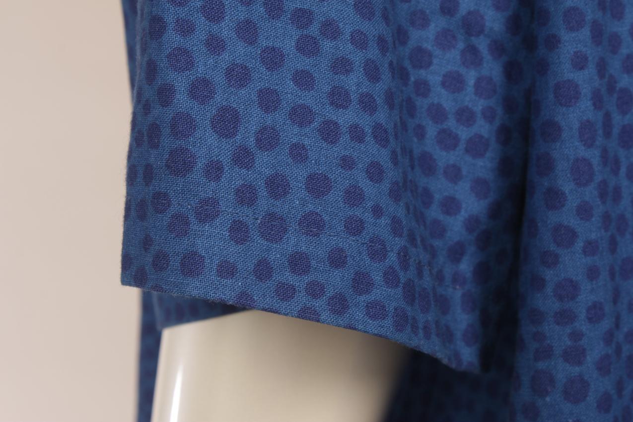 Vintage Marimekko Vuokko Nurmesniemi sininen “Pirput Parput” paitamekko M - Image 9
