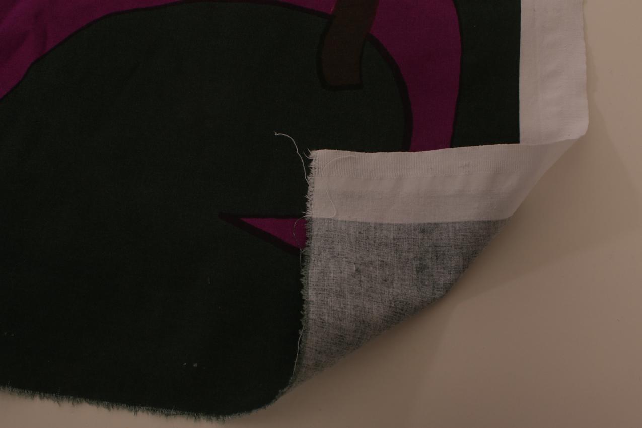 Marimekko Teresa Moorhouse pinkki kangas “Sininen gebardi” - Image 10