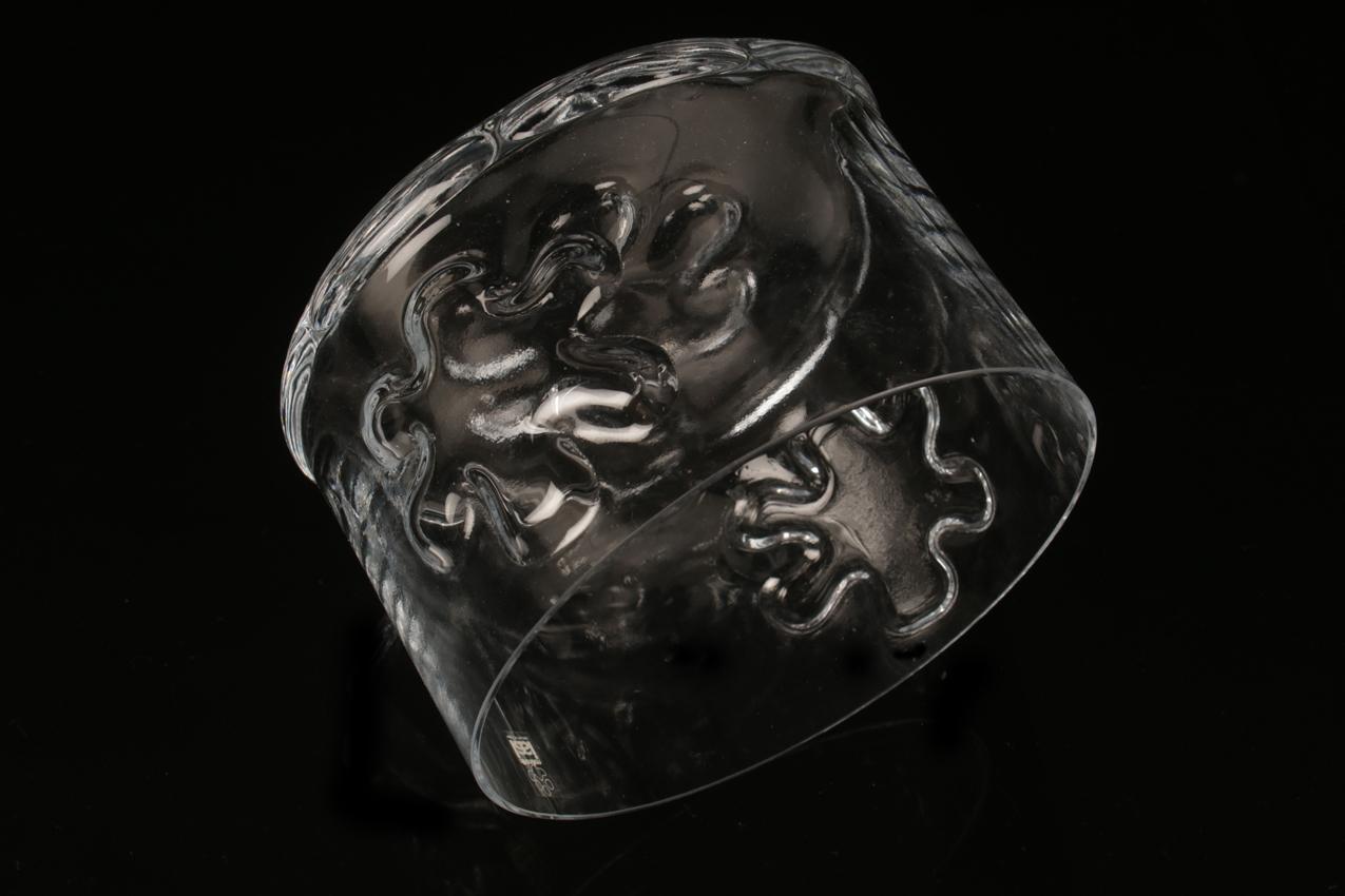 Riihimäen lasi Erkkitapio Siiroinen kirkas kulho Kasperi - Image 4