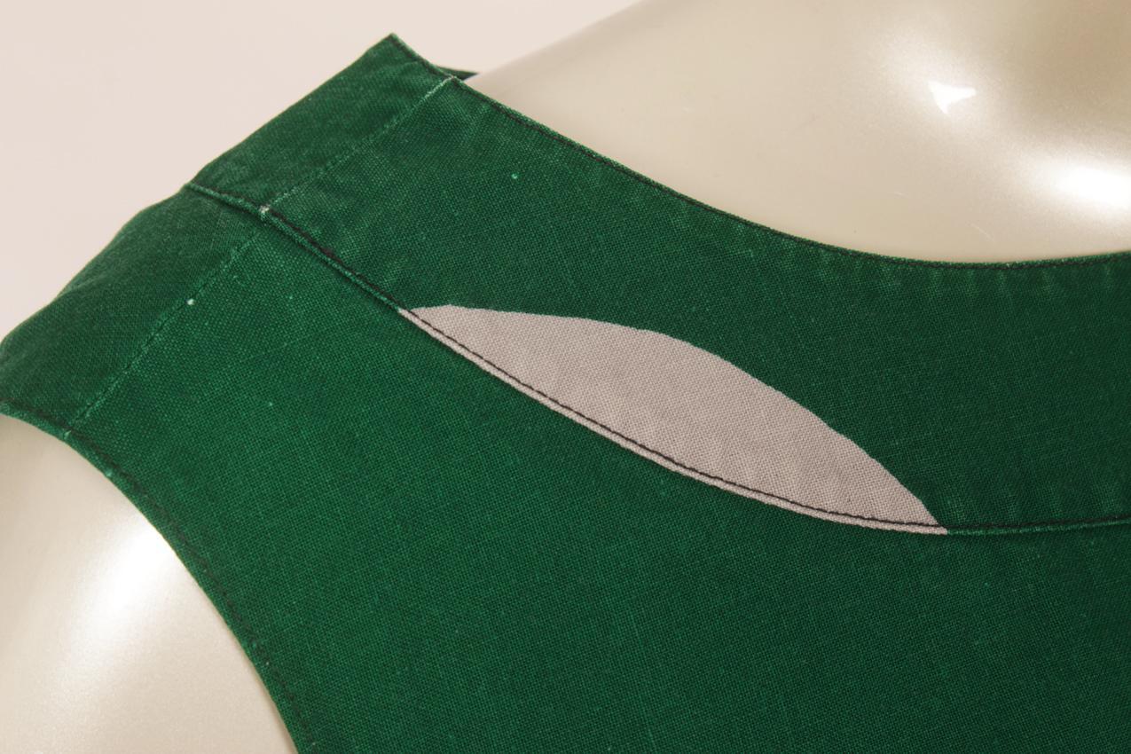 Vintage 60-luku Marimekko Annika Rimala “Klaava” hihaton mekko M - Image 4