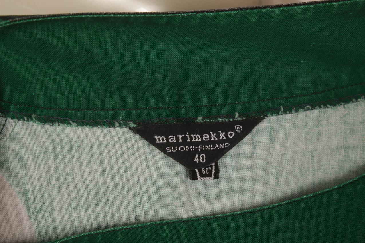 Vintage 60-luku Marimekko Annika Rimala “Klaava” hihaton mekko M - Image 7