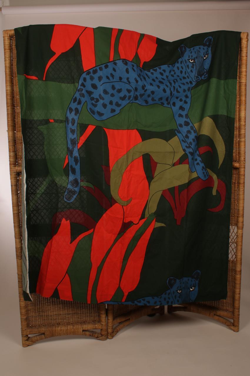 Marimekko Teresa Moorhouse kangas sininen “Sininen gebardi” - Image 3