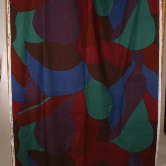 Vintage Marimekko Fujiwo Ishimoto “Kamelia” kangas 1992