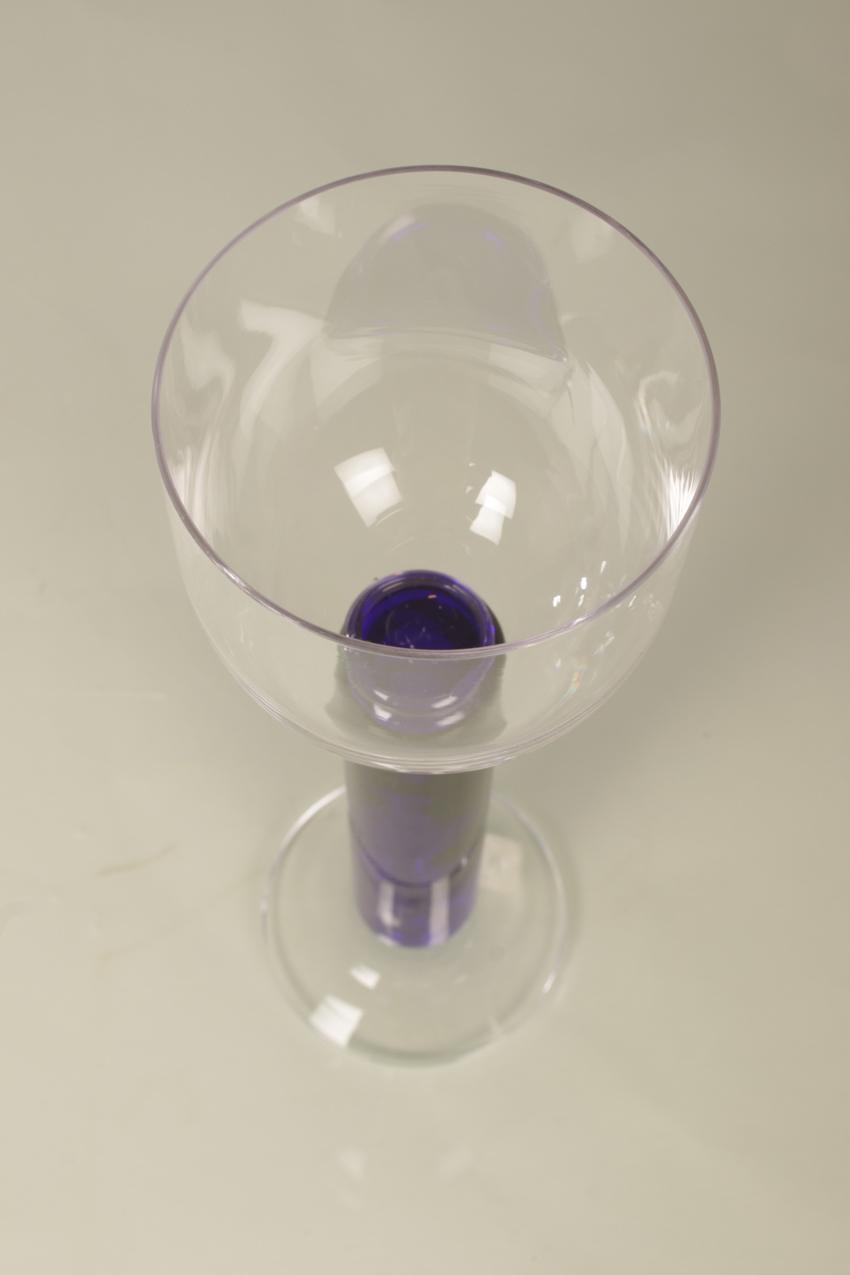 Vintage Marimekko JL-Lasi Riihimäki Brita Flander ”Seitsemän veljestä” large footed glass - Image 5