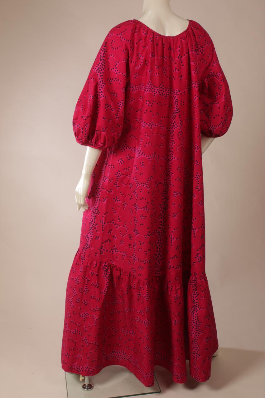 Vintage Marimekko Annikki Rimala “Rakkauskirje” “Tarha” maksimekko M - Image 7