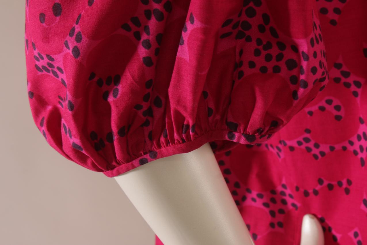 Vintage Marimekko Annikki Rimala “Rakkauskirje” “Tarha” maksimekko M - Image 5
